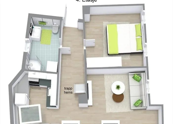 Lejlighed Topp Floor With One Bedroom & A Loft *